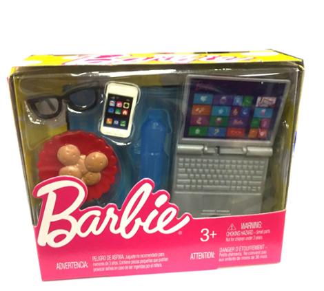 barbie laptop set