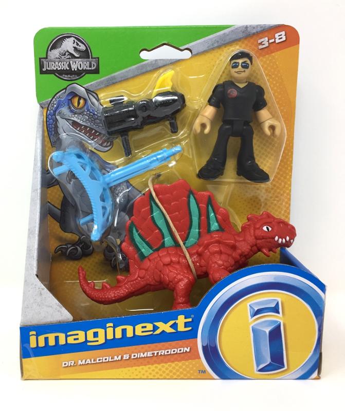 Imaginext Jurassic Dr. Malcolm and Dimetrodon