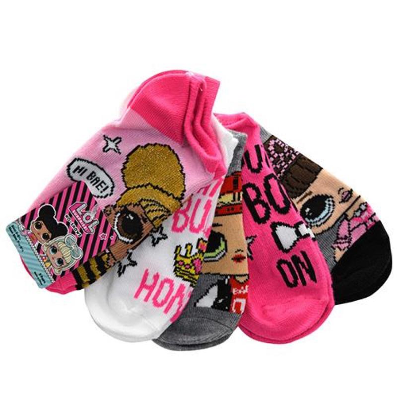 L.O.L. Surprise! Kids Socks, Size: 6-8.5, 5 Pack