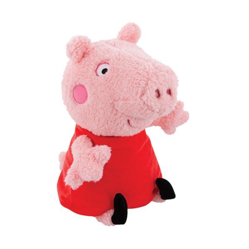 Plush Peppa Pig in Red Dress 13.5 Inches