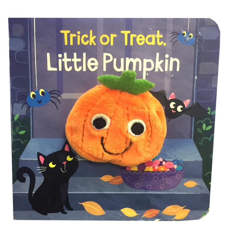 Trick or Treat Little Pumpkin Halloween Puppet Book