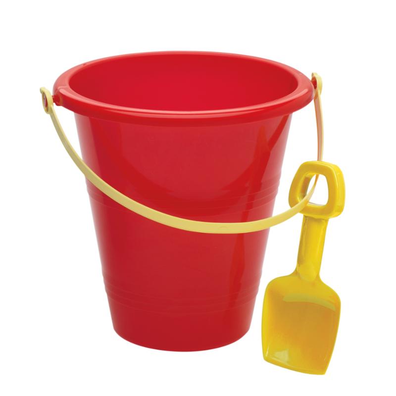 8 Inch Red Pail and Shovel