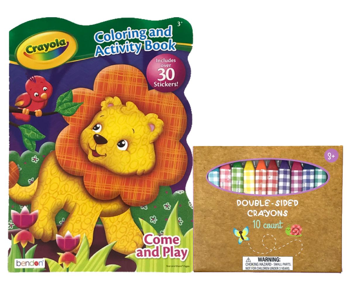 Crayola Coloring and Activity Book and Double Sided Crayons - Toys and