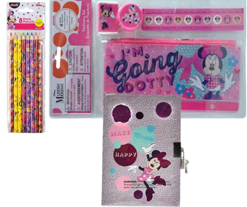 Minnie Stationery, Color Pencils and Diary Gift Set