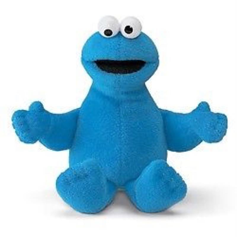 Sesame Street 7 Inch Bean Bag Cookie Monster