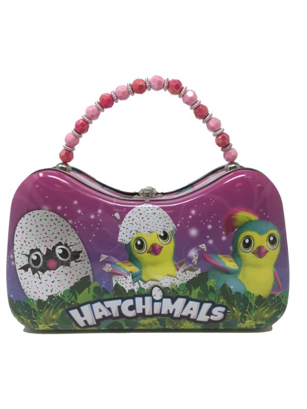 Hatchimals Tin Purse with Beaded Handle 3 Chicks